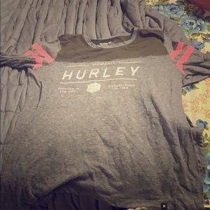 Gray hurly long sleeve shirt